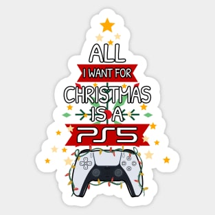 Christmas Playstation Sticker